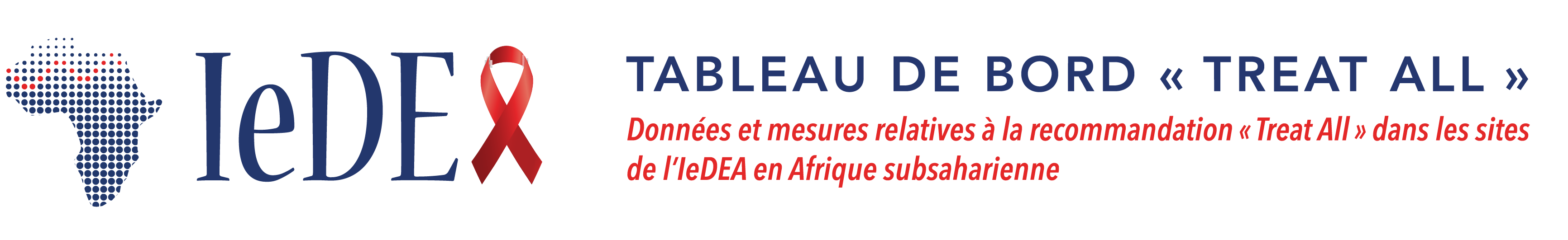 IeDEA Treat All Dashboard – French Version Logo